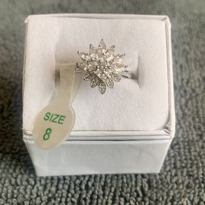 Bomb Party Diamond Cubic Zirconia.925 Solid Sterling Silver